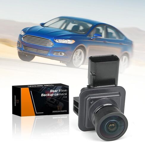 متوافق مع Ford Escape 2014-2016 - كاميرا احتياطية للرؤية الخلفية مع إرشادات الانحناء الديناميكي - استبدال OE EJ5Z-19G490-A، 590-419، GJ5T-19G490-AB من Duolin Parts in Kuwait