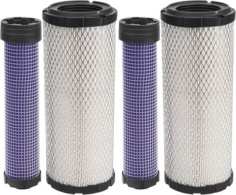 11013-7045&11013-7044 Inner&Outer Air Filter Kit Compatible with Kawasaki 11013-7019 11013-7020 AF25552 AF25551 FX850V ;Compatible with Kohler 2508301-S M131802 M131803 P821575 P822858(2 Pack) in Saudi Arabia