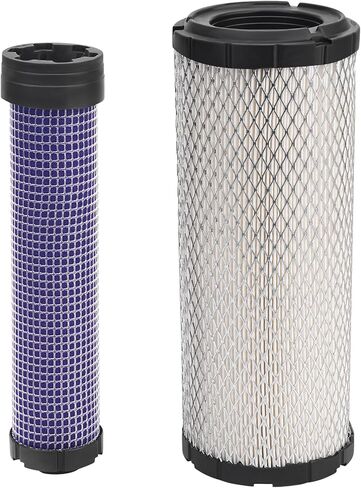 11013-7045&11013-7044 Inner&Outer Air Filter Kit Compatible with Kawasaki 11013-7019 11013-7020 AF25552 AF25551 FX850V ;Compatible with Kohler 2508301-S M131802 M131803 P821575 P822858(2 Pack) in Kuwait