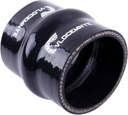 Silicone Straight Hump Hose,ID 3 1/8"(80mm) inch,Length 3 inch(76mm),4-Ply (5.4mm) Reinforced Turbo/Intercooler/Intake Piping Coupler Industrial Hydraulic Hoses Black in Kuwait