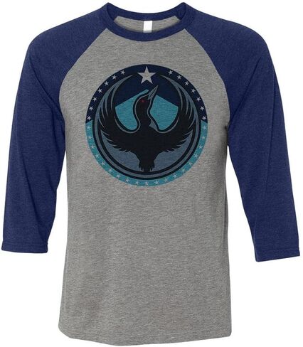 Minnesota Rebel Loon Three-Quarter Raglan Sleeve Baseball Shirt Unisex in Saudi Arabia