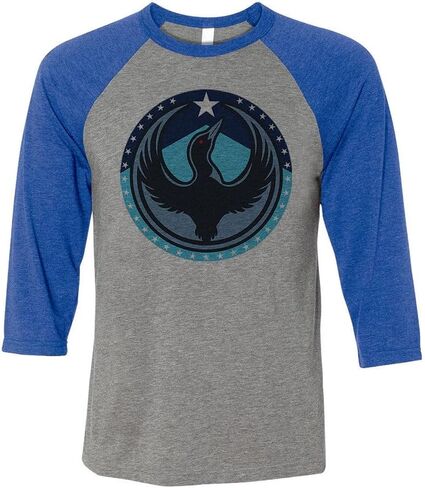 Minnesota Rebel Loon Three-Quarter Raglan Sleeve Baseball Shirt Unisex in Saudi Arabia