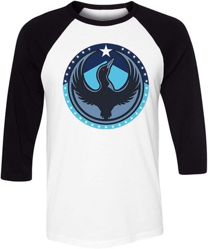 Minnesota Rebel Loon Three-Quarter Raglan Sleeve Baseball Shirt Unisex in Saudi Arabia