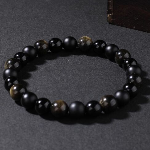 Gold black agate men's bracelet in Saudi Arabia