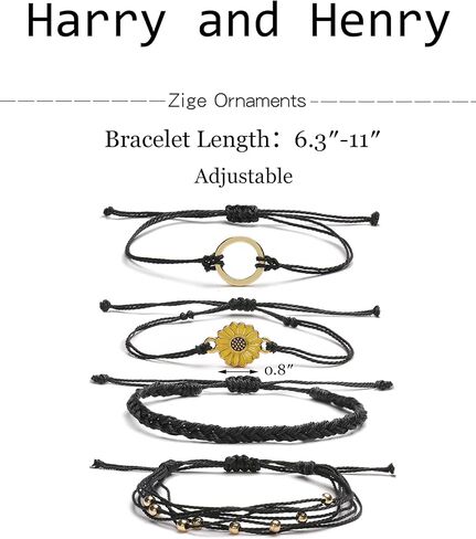 Harry and Henry Sunflower String Bracelets for Women in Saudi Arabia
