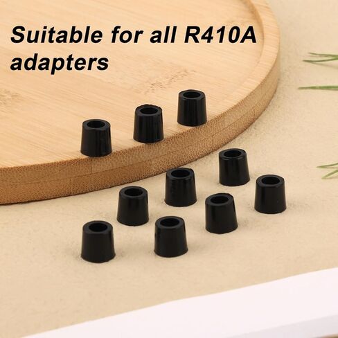 10pcs Hose Gaskets, Rubber O Ring 1/4" Quick Coupler Charging Gaskets A/C Refrigerant Gauge Hose Seals HVAC Gaskets for All R410A Adapters Car Manifold Air Conditioning Repair Accessories(Black) in Saudi Arabia