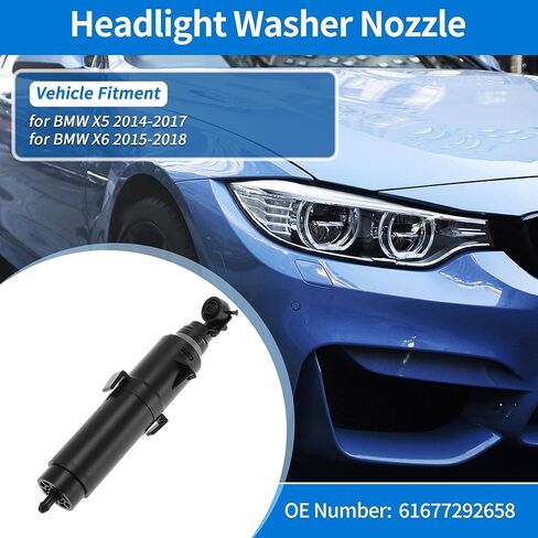No.61677292658 Right Passenger Side Headlight Washer Nozzle for BMW X5 2014-2017 for BMW X6 2015-2018 Headlight Headlamp Washer Nozzle Jet Sprayer in Saudi Arabia
