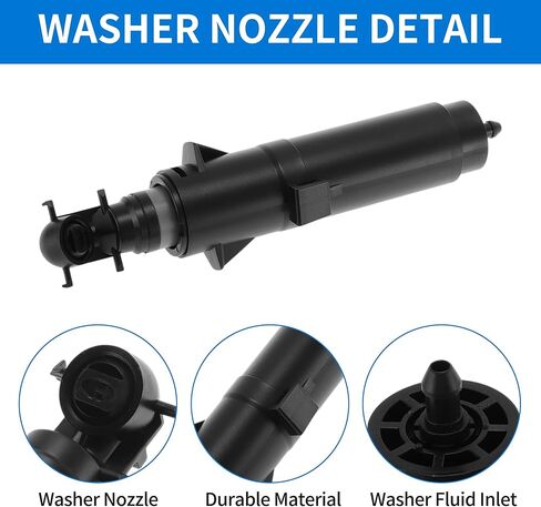 No.61677292658 Right Passenger Side Headlight Washer Nozzle for BMW X5 2014-2017 for BMW X6 2015-2018 Headlight Headlamp Washer Nozzle Jet Sprayer in Saudi Arabia