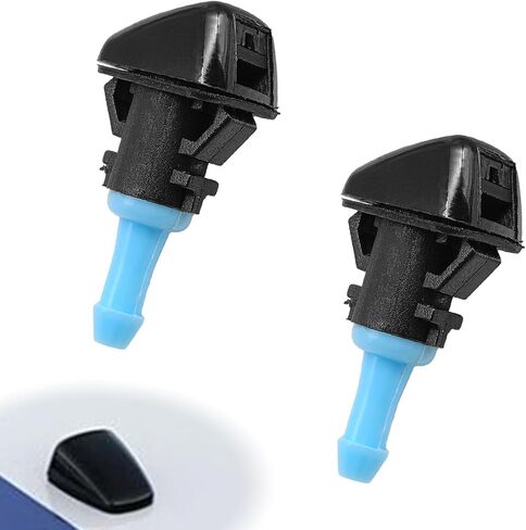 Front Windshield Wiper Washer Jet Nozzle Spray Sub Assembly, Compatible with Challenger 2008-2014, Chrysler 200 2011-2014, Avenger 2011-2014, Replace OE#68024312AB (2 pcs) in Saudi Arabia