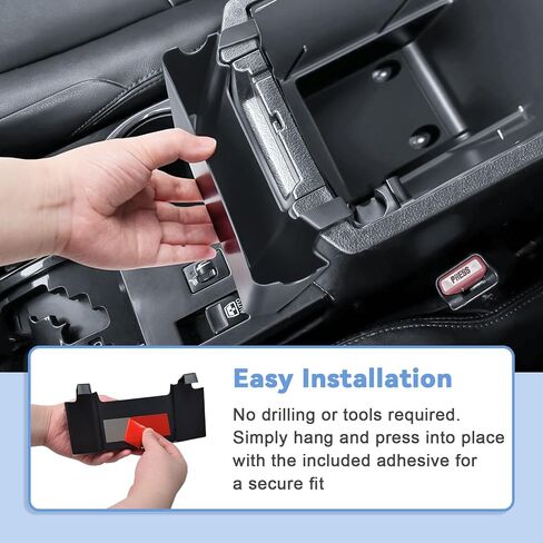 صندوق تخزين معلق لوحدة التحكم المركزية من EDBETOS متوافق مع ملحقات Toyota 4Runner 2010-2024 وحدة تنظيم مسند الذراع ومقصورة التخزين الداخلية لعملات مفاتيح الهاتف والمحفظة in Saudi Arabia