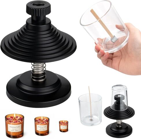 وعاء صب صناعة الشموع من HOUSEASSIST، وعاء ذوبان الشمع من الفولاذ المقاوم للصدأ سعة 32oz مع مقبض مقاوم للحرارة وفوهة صب بدون قطرات لصنع الشموع in Kuwait