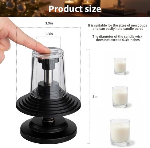 وعاء صب صناعة الشموع من HOUSEASSIST، وعاء ذوبان الشمع من الفولاذ المقاوم للصدأ سعة 32oz مع مقبض مقاوم للحرارة وفوهة صب بدون قطرات لصنع الشموع in Kuwait