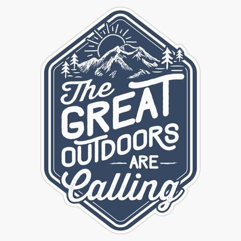 MAGNET The Great Outdoors Magnet Vinyl Magnetic Sticker Size 5" in Saudi Arabia
