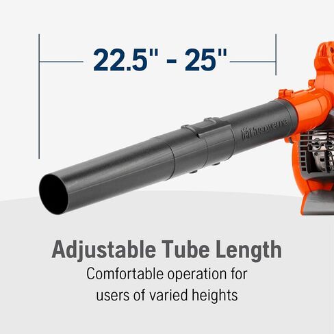 Husqvarna 125B Gas Leaf Blower, 28-cc 1.1-HP 2-Cycle Handheld Leaf Blower, 470-CFM, 170-MPH, 12.5-N Powerful Clearing Performance and Ergonomic Design, Gifts for dad in Saudi Arabia