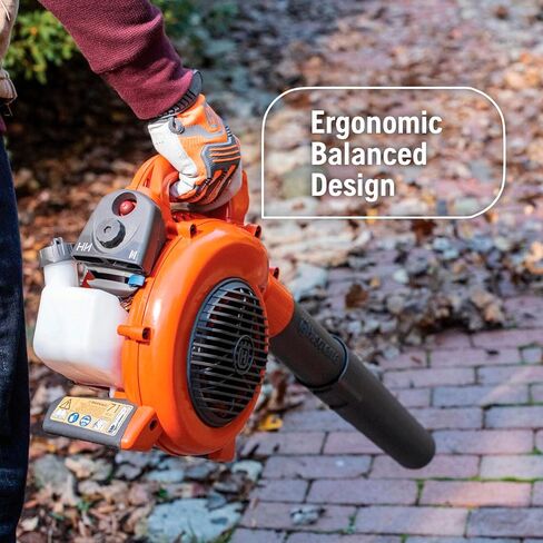 Husqvarna 125B Gas Leaf Blower, 28-cc 1.1-HP 2-Cycle Handheld Leaf Blower, 470-CFM, 170-MPH, 12.5-N Powerful Clearing Performance and Ergonomic Design, Gifts for dad in Saudi Arabia