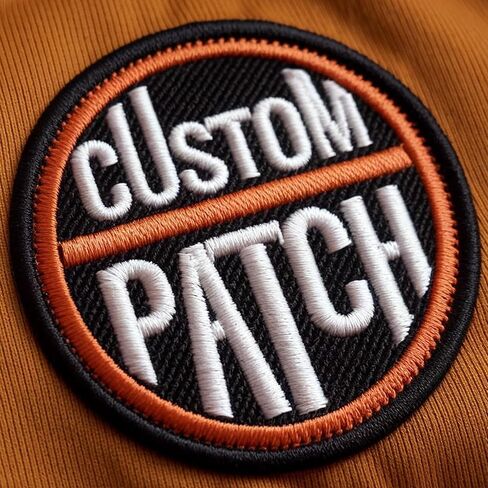 Custom Embroidered Logo Patches, Make Iron On Patch Embroidery, Create Your Own Logo Hook and Loop Patch for Hat, Uniform, Jacket with Text/Name Patches Iron On in Saudi Arabia