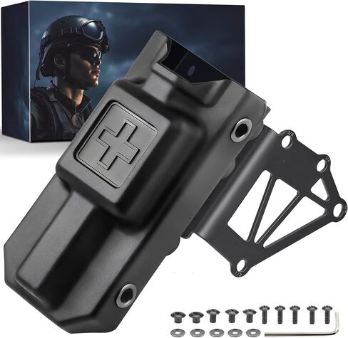 حامل عاصبة بمشبك قفل مع مجموعة عاصبة، حقيبة عاصبة من الألومنيوم المعدني من JUNESEAKER، حقيبة عاصبة مولي للجيل 7 C-A-T أو أقدم لصندوق هدايا معدات مولي الحزام. in Kuwait