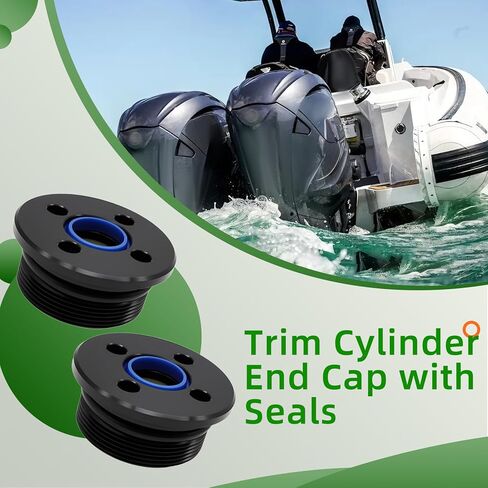 48630-96J04 2 PCS Trim Cylinder End Cap With Seals Compatible with 4Cyl 6Cyl 4 Stroke 115-300 HP Outboards in Saudi Arabia