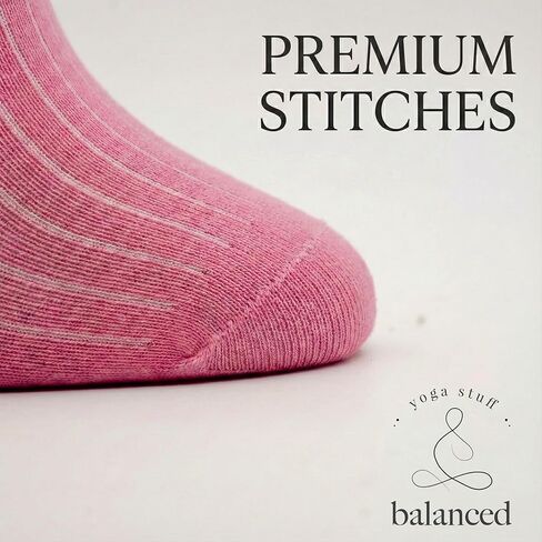 Non Slip Pilates Socks for Women – Crew Grip Socks for Yoga, Barre & Studio Workouts in Saudi Arabia