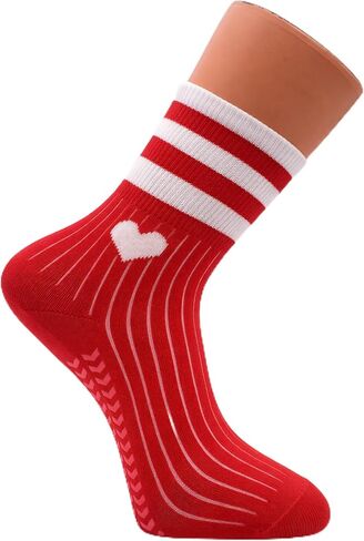 Non Slip Pilates Socks for Women – Crew Grip Socks for Yoga, Barre & Studio Workouts in Saudi Arabia