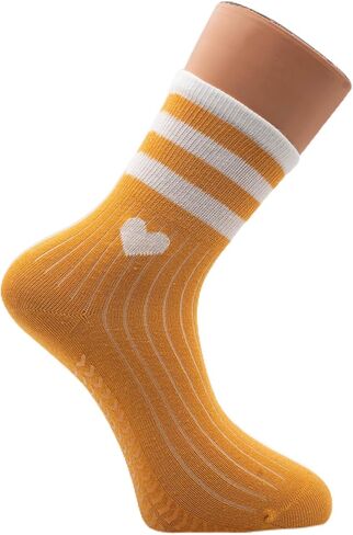 Non Slip Pilates Socks for Women – Crew Grip Socks for Yoga, Barre & Studio Workouts in Saudi Arabia