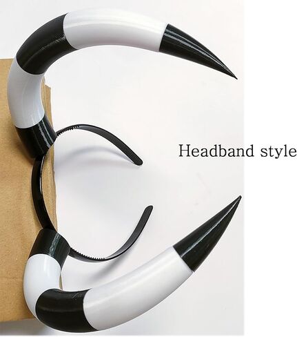 COSNOBLE Blitzo Cosplay Horns أغطية الرأس أنيمي Blitzo مشبك شعر عقال الدعامة زي in Kuwait