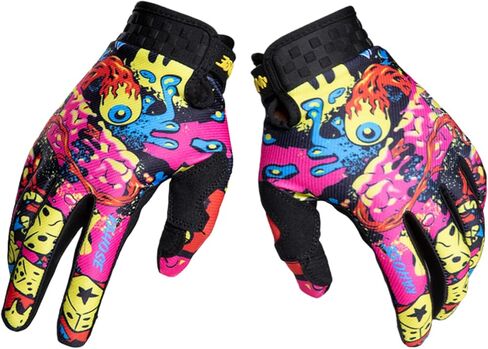 Ghost-Eye Graffiti Full Finger Breathable Motorcycle Glove Motocross Motorbike & ATV Off Road Racing Sports Cycling Gloves for Men & Women in Saudi Arabia