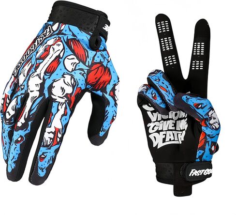 Ghost-Eye Graffiti Full Finger Breathable Motorcycle Glove Motocross Motorbike & ATV Off Road Racing Sports Cycling Gloves for Men & Women in Saudi Arabia