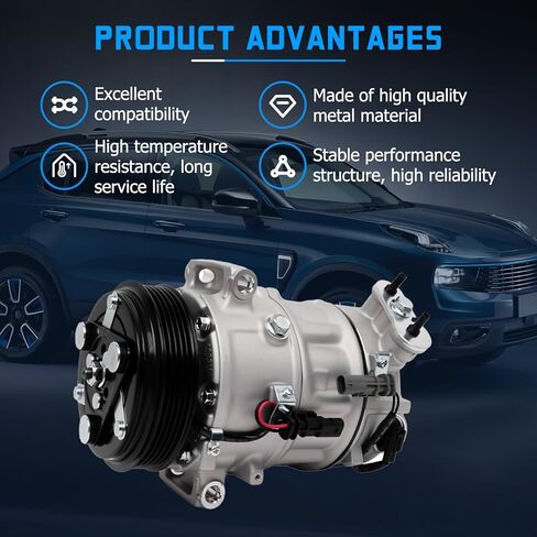 22229C ضاغط مكيف الهواء مع قابض يناسب 2012 2013 2014 Equinox، 2012-2014 Terrain 2.4L، استبدل OE 22798745 4472604850 in Kuwait