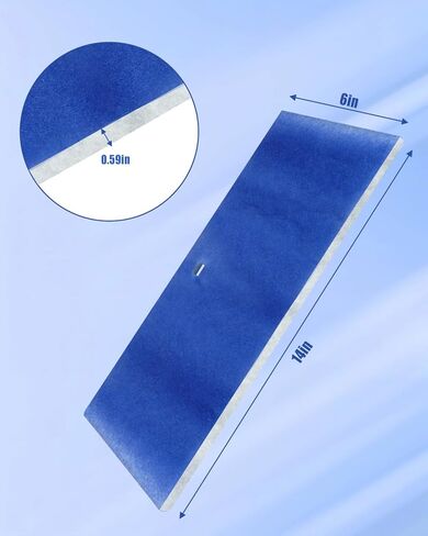 Cabin Air Filter Fit for Coleman Mach Air Conditioning, Air Vent Filters with Square Cutout, 6''x 14", 4Pcs in Saudi Arabia