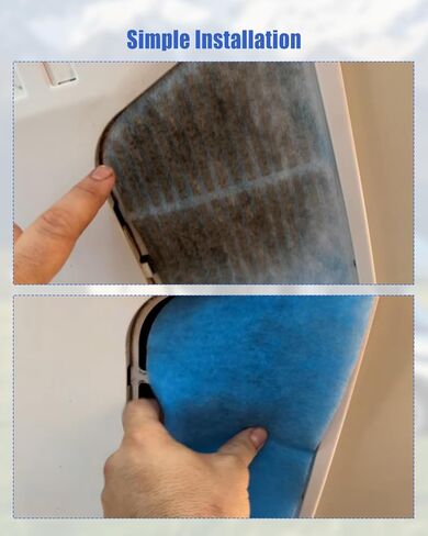 Cabin Air Filter Fit for Coleman Mach Air Conditioning, Air Vent Filters with Square Cutout, 6''x 14", 4Pcs in Saudi Arabia