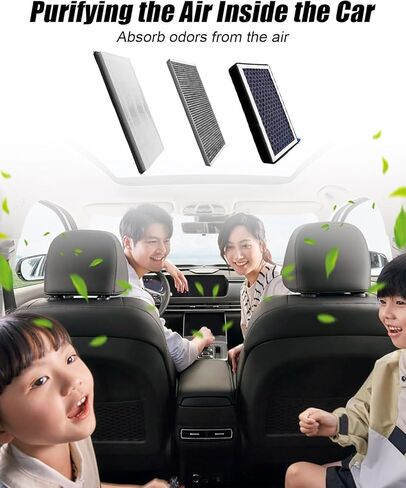6Pcs Cabin Air Filter Kit Fit for Tesla Model Y 2020 2021 2022 2023 2024, Intake Filter Cabin Air Filter with Tools Replace 110768100A 165837500A 165837600A in Saudi Arabia