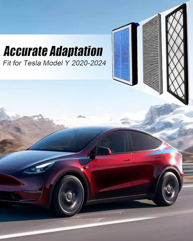 6Pcs Cabin Air Filter Kit Fit for Tesla Model Y 2020 2021 2022 2023 2024, Intake Filter Cabin Air Filter with Tools Replace 110768100A 165837500A 165837600A in Saudi Arabia