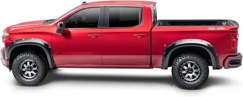 Bushwacker - Pocket/Rivet Style, Front Fender Flares | Fits 2019-2025 Chevrolet Silverado 1500, 2022 Silverado 1500 LTD (Excludes ZR2), Black | 2-Pcs. 40173-02 in Saudi Arabia