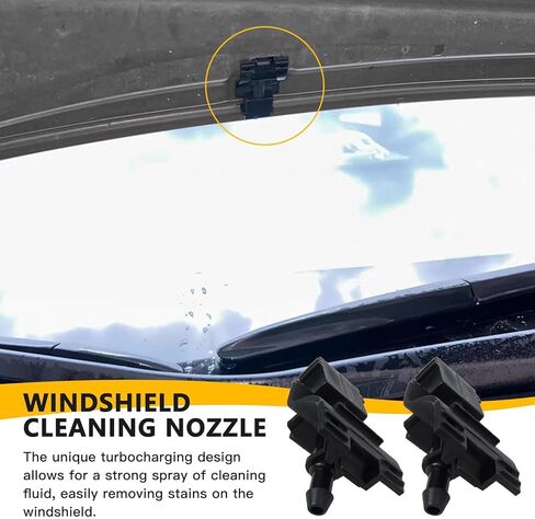 4PCs Windshield Washer Nozzle Spray Jet Fit for Toyota Sienna 2011 2012 2013 2014 2015 2016 2017 2018,Replace Part Number 85381-0T010, 85381-0T020, 85381-0T030 in Saudi Arabia