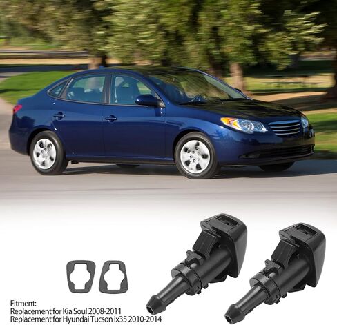 Acouto 98630-2K100 استبدال فوهة رش الزجاج الأمامي للسول 2008-2011 لـ ix35 2010-2014، 86636FG051 986303J000 986301R100 in Saudi Arabia