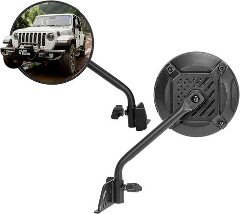 JOYTUTUS Doors Off Mirrors Compatible with 2018-2026 Wrangler JL & 2020-2026 Gladiator JT, Door Hinge Side 6 Inch Mirror, Broad vision No Vibrate & Wobble in Saudi Arabia