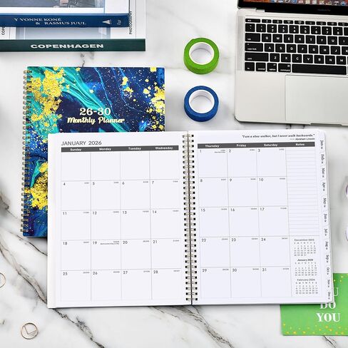 Monthly Planner/Calendar 2026-2030 - 5 Year Monthly Planner 2026-2030 from January 2026 - December 2030, 9" x 11", 2026-2030 Calendar Planner with Tabs in Saudi Arabia