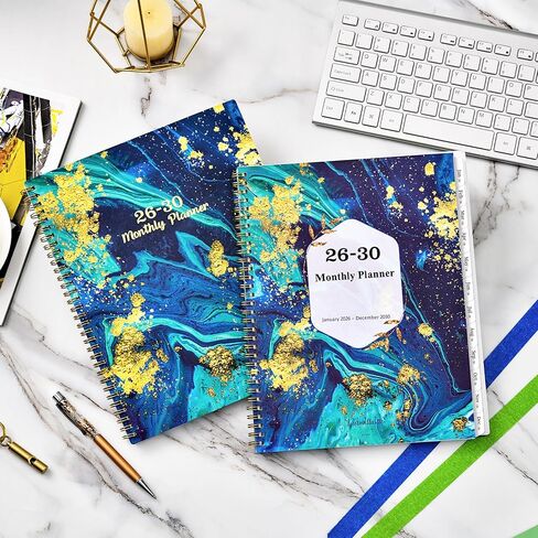 Monthly Planner/Calendar 2026-2030 - 5 Year Monthly Planner 2026-2030 from January 2026 - December 2030, 9" x 11", 2026-2030 Calendar Planner with Tabs in Saudi Arabia