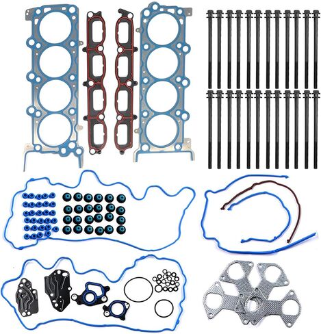 5.4L Engine Cylinder Head Gasket Set w/Bolts Fits for Ford Expedition F-150 F-250 F-350 07-10, for Lincoln Navigator 07-14 5.4L V8 24V VIN 5 V OE ES72798 HS26306PT-2 in Saudi Arabia