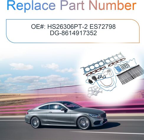 5.4L Engine Cylinder Head Gasket Set w/Bolts Fits for Ford Expedition F-150 F-250 F-350 07-10, for Lincoln Navigator 07-14 5.4L V8 24V VIN 5 V OE ES72798 HS26306PT-2 in Saudi Arabia