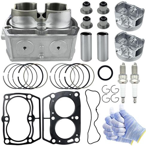 ‌80mm Bore Cylinder Piston Ring Gasket Top End Rebuild Kit - Compatible with Polaris Sportsman 800 Ranger 800 RZR 4 800 RZR Crew 800 RZR S 800 (2005-2017) in Saudi Arabia