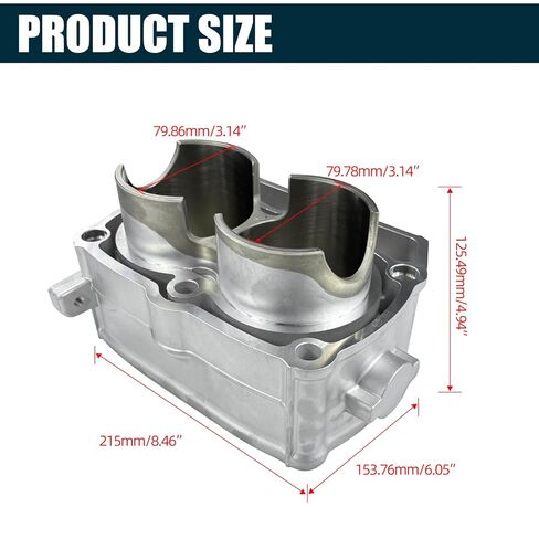 ‌80mm Bore Cylinder Piston Ring Gasket Top End Rebuild Kit - Compatible with Polaris Sportsman 800 Ranger 800 RZR 4 800 RZR Crew 800 RZR S 800 (2005-2017) in Saudi Arabia