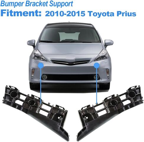 Front Left Right Bumper Bracket, Front Bumper Side Support, for Toyota Prius 2010-2015, Bumper Bracket Retainer Spacer No.52115-47041, 52116-47040, 1 Pair in Saudi Arabia