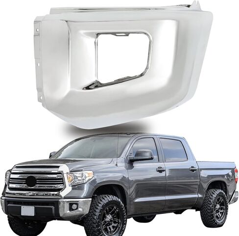 WFLNHB كروم الصلب الجبهة سائق الجانب الوفير نهاية الغطاء دون ثقب الاستشعار استبدال ل تندرا 2014-2021 521130C040 TO1004184 in Kuwait