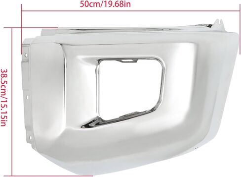 WFLNHB كروم الصلب الجبهة سائق الجانب الوفير نهاية الغطاء دون ثقب الاستشعار استبدال ل تندرا 2014-2021 521130C040 TO1004184 in Kuwait