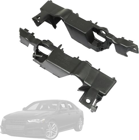 GXARTS قطعتان من دعامة دعم المصد استبدال 4G0807283 4G0807284 متوافقة مع Audi S6 A6 A6 Quattro 2012 2013 2014 2015 2016 2017 2018 دعامة تثبيت المصد الأمامي باللون الأسود in Saudi Arabia