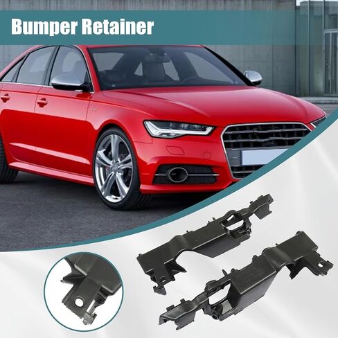 GXARTS قطعتان من دعامة دعم المصد استبدال 4G0807283 4G0807284 متوافقة مع Audi S6 A6 A6 Quattro 2012 2013 2014 2015 2016 2017 2018 دعامة تثبيت المصد الأمامي باللون الأسود in Saudi Arabia