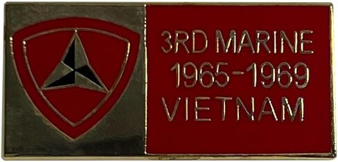 Pack of 6 3rd Marine Division 1965-1969 Vietnam Hat Cap Lapel Pin M-387 in Saudi Arabia
