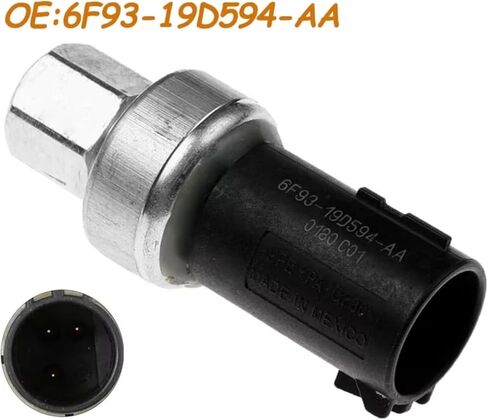 Car AC Pressure Switch Replacement, for Focus, for C-Max, for Mondeo Mk4, for Fiesta Mk6 6F9319D594AA A/C Air Conditioning Pressure Sensor A/C Pressure Sensor in Saudi Arabia